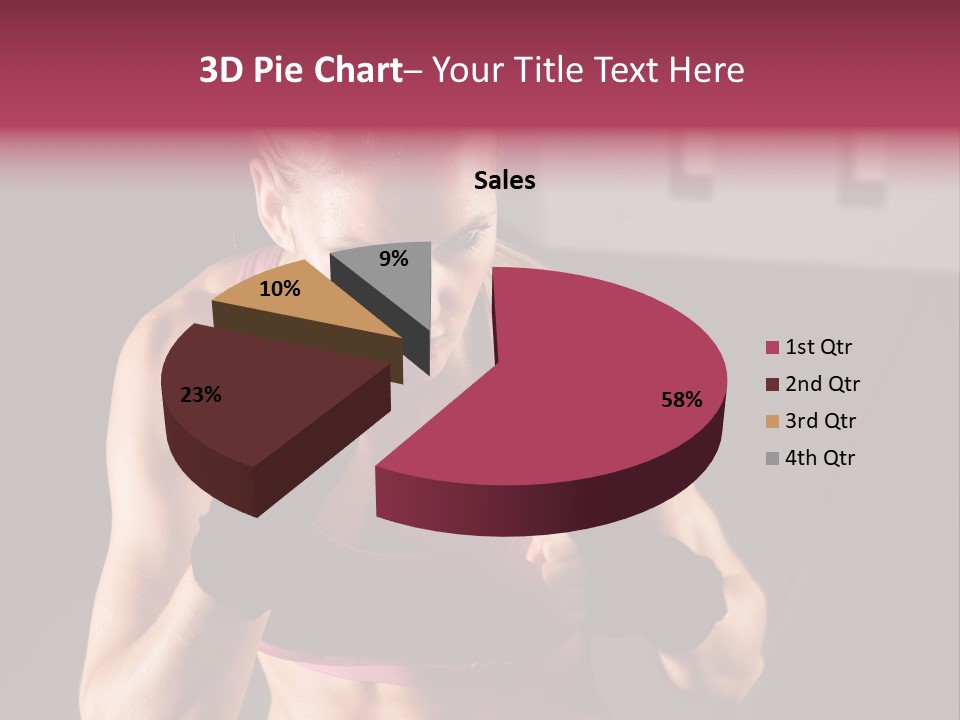 Martial Pretty Female PowerPoint Template