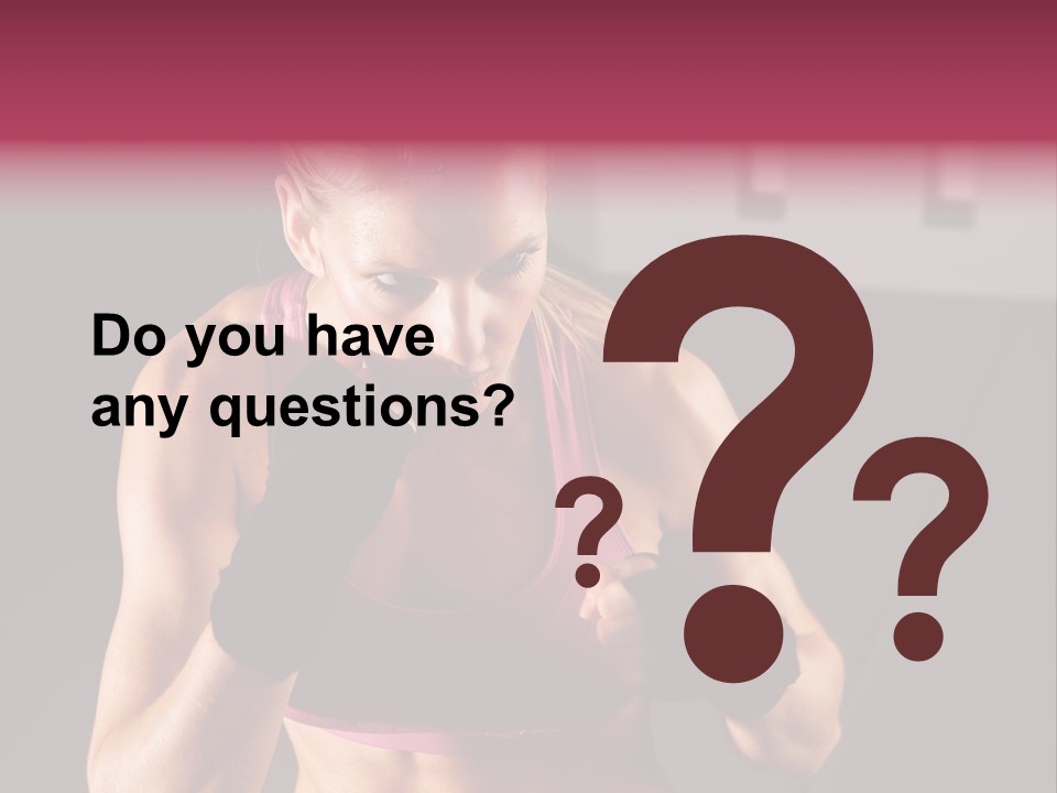 Martial Pretty Female PowerPoint Template