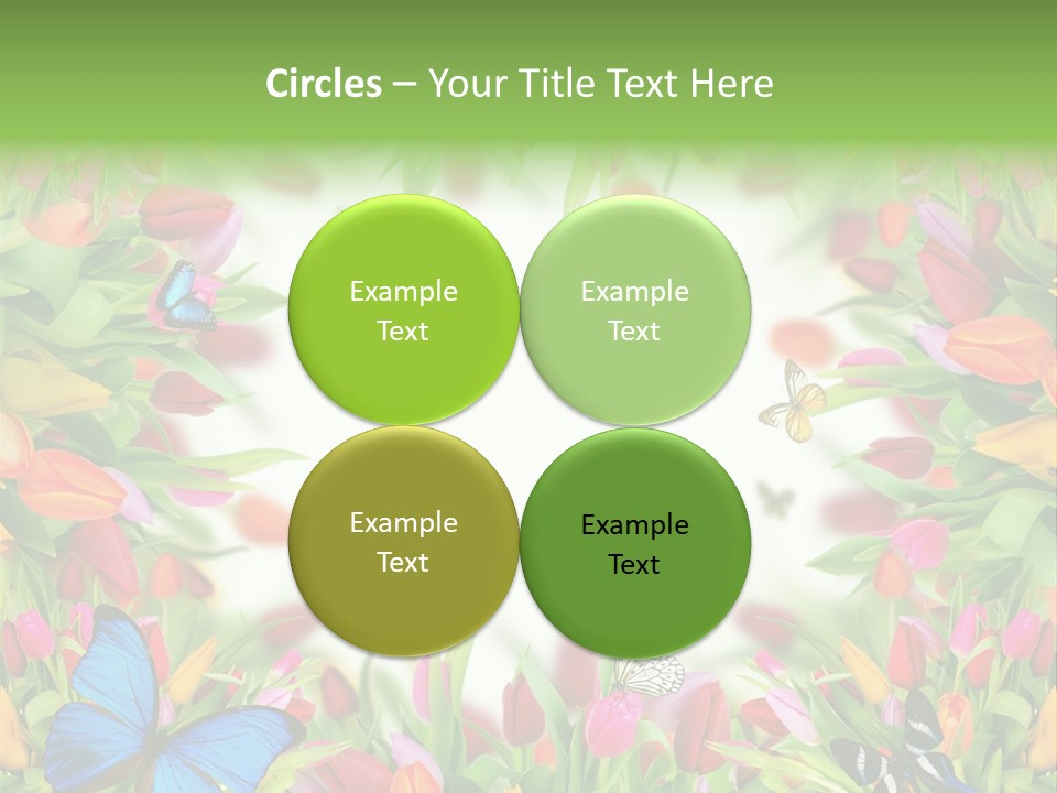 Rain Bouquet Gift PowerPoint Template