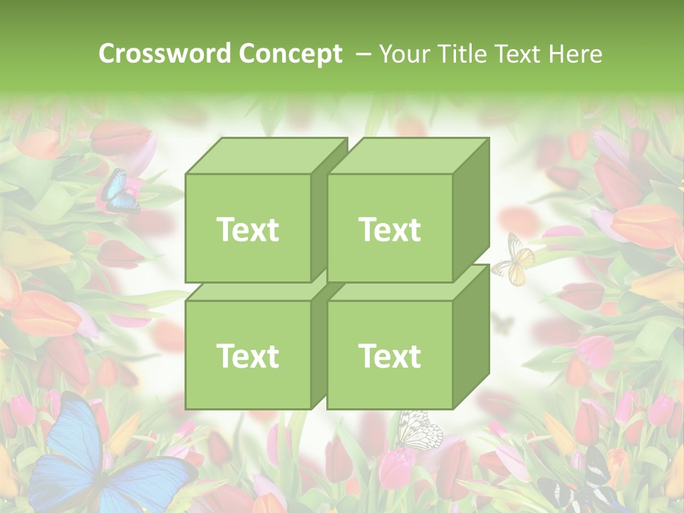 Rain Bouquet Gift PowerPoint Template