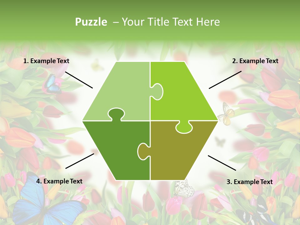 Rain Bouquet Gift PowerPoint Template