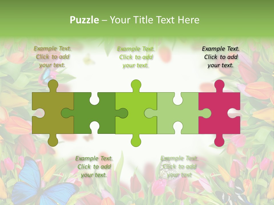 Rain Bouquet Gift PowerPoint Template