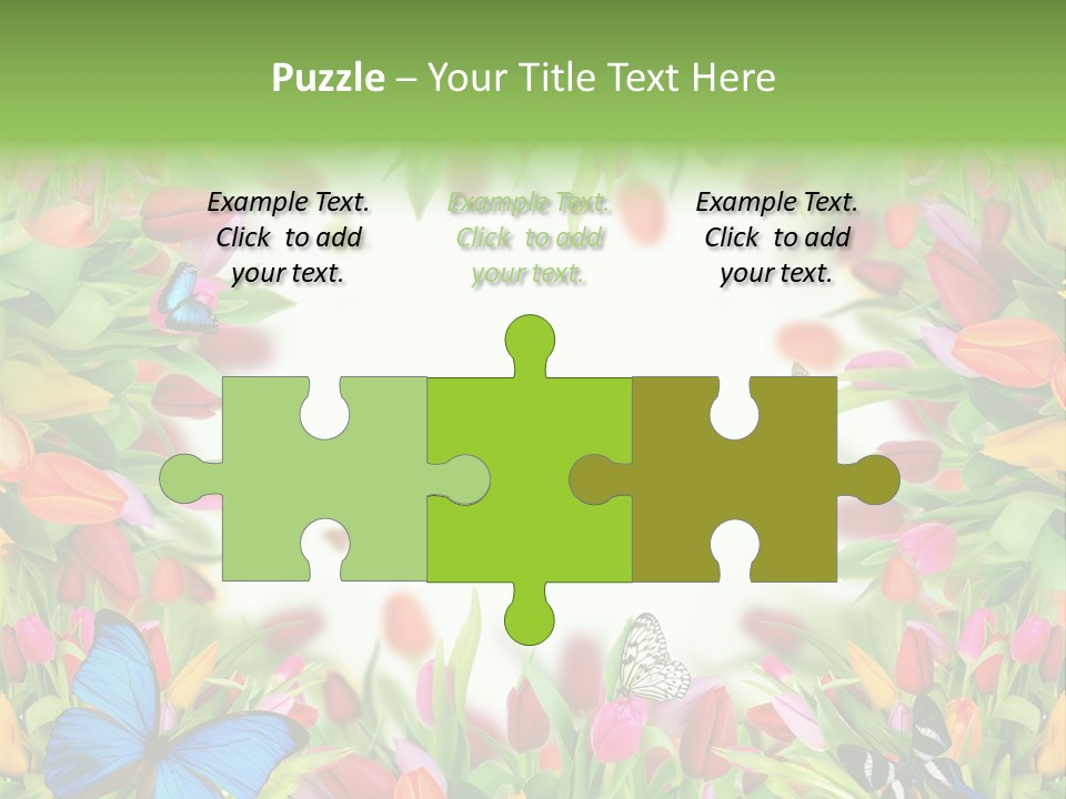 Rain Bouquet Gift PowerPoint Template