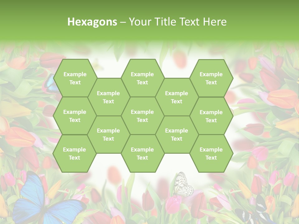 Rain Bouquet Gift PowerPoint Template