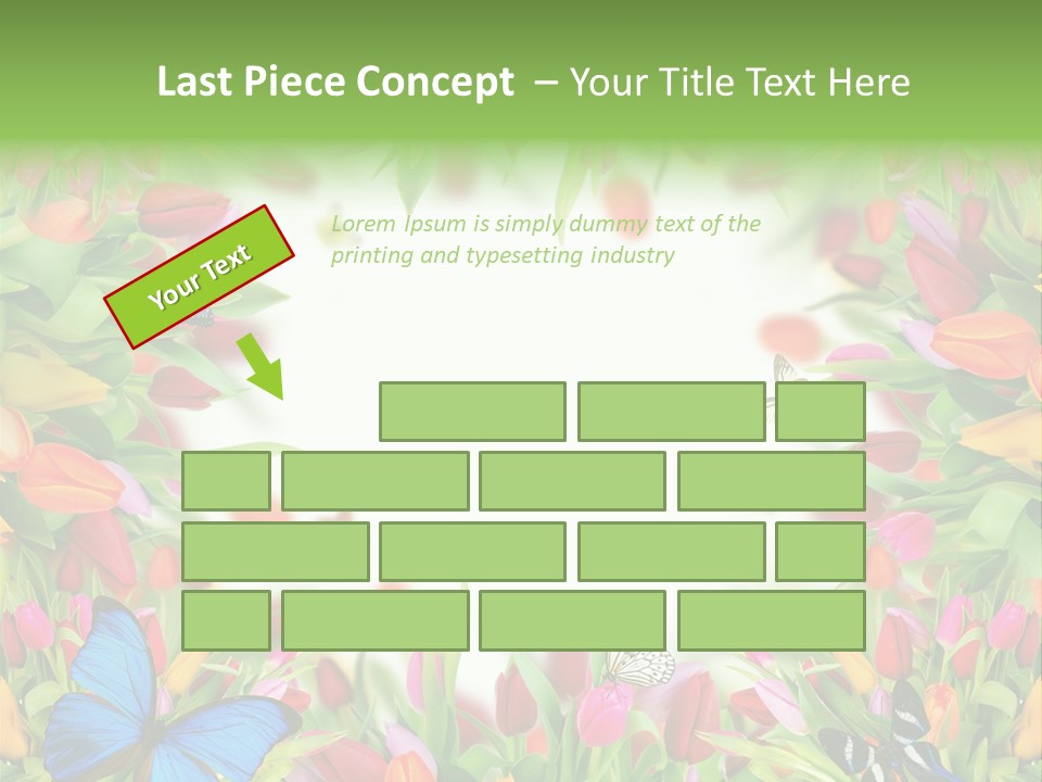 Rain Bouquet Gift PowerPoint Template