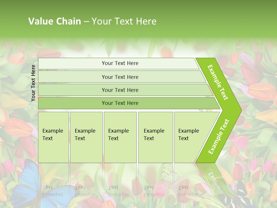 Rain Bouquet Gift PowerPoint Template
