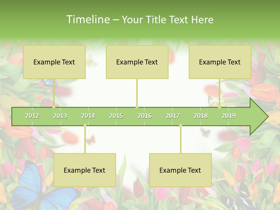Rain Bouquet Gift PowerPoint Template