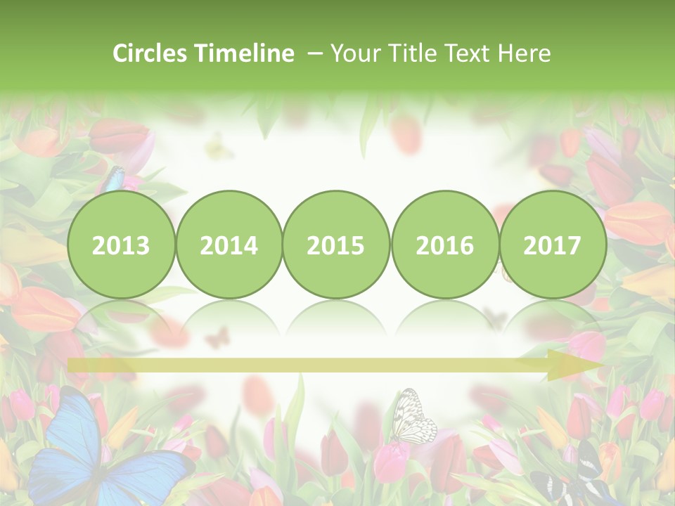 Rain Bouquet Gift PowerPoint Template