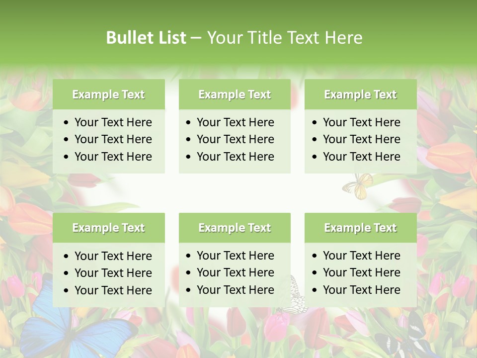 Rain Bouquet Gift PowerPoint Template