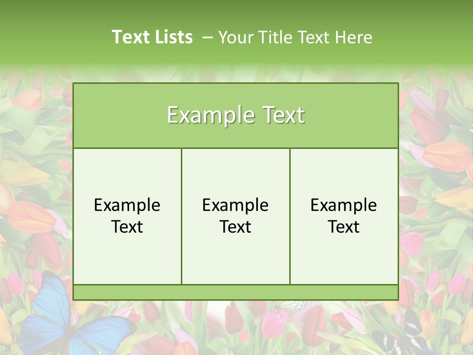 Rain Bouquet Gift PowerPoint Template