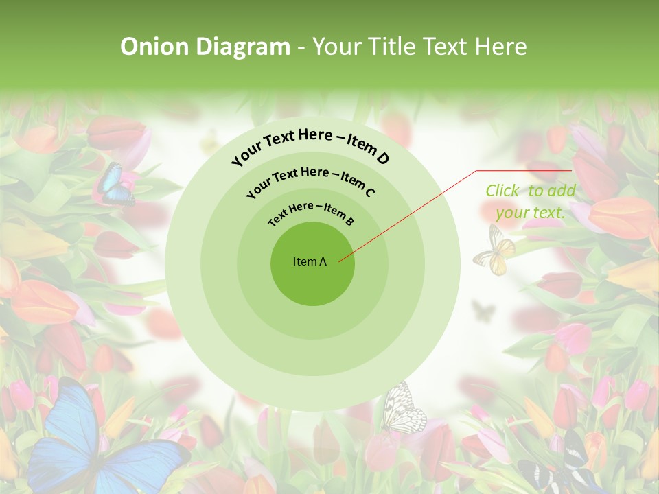 Rain Bouquet Gift PowerPoint Template