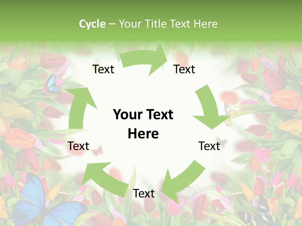 Rain Bouquet Gift PowerPoint Template