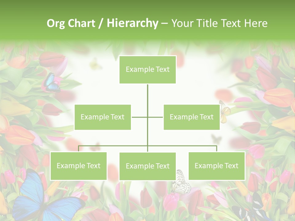 Rain Bouquet Gift PowerPoint Template