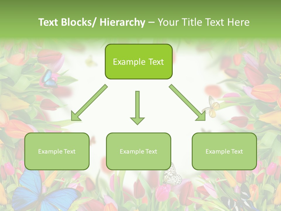 Rain Bouquet Gift PowerPoint Template