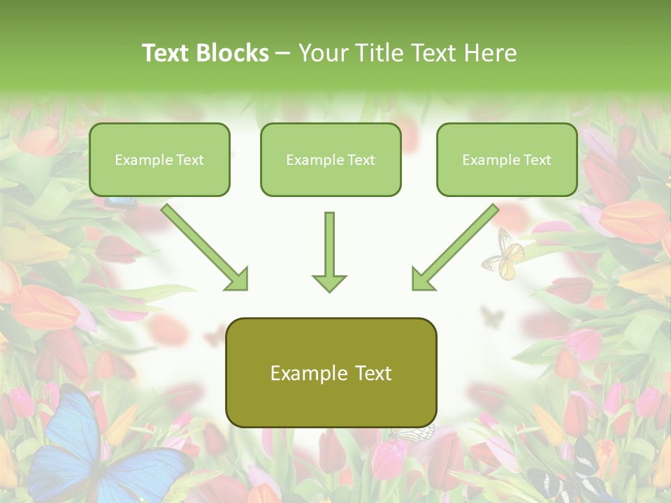 Rain Bouquet Gift PowerPoint Template