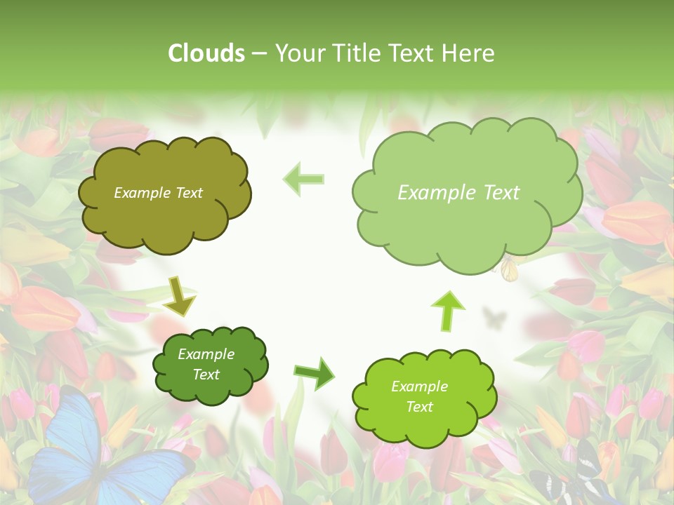 Rain Bouquet Gift PowerPoint Template