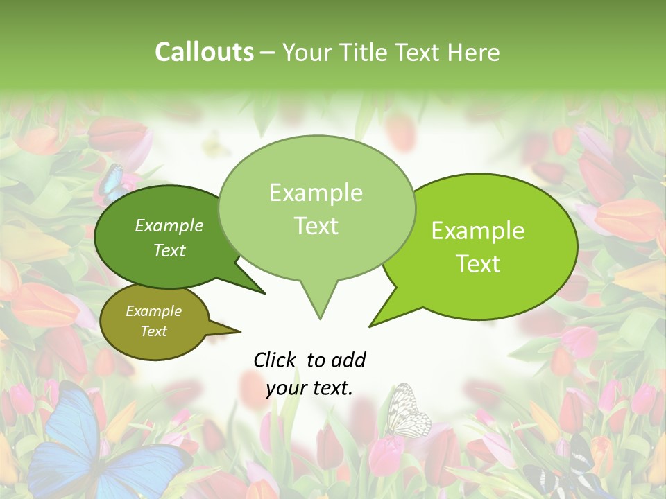 Rain Bouquet Gift PowerPoint Template