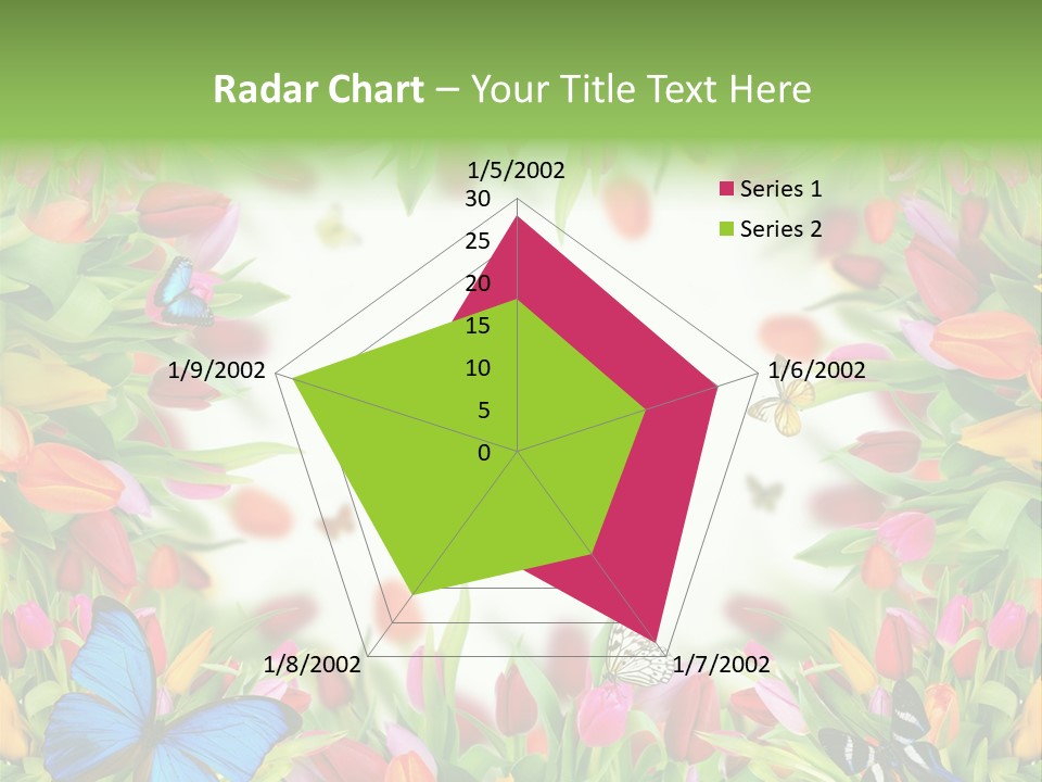 Rain Bouquet Gift PowerPoint Template