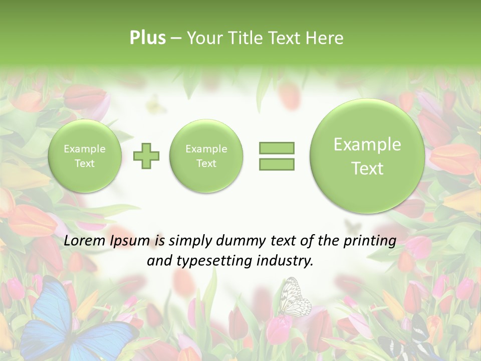 Rain Bouquet Gift PowerPoint Template