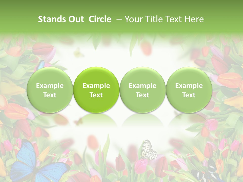 Rain Bouquet Gift PowerPoint Template