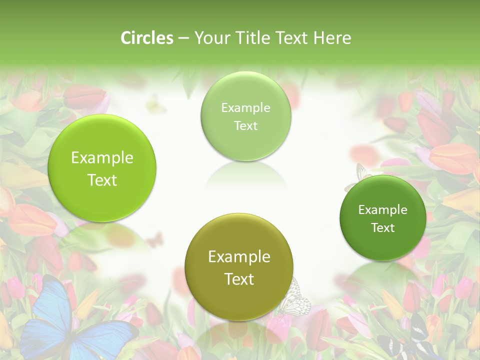 Rain Bouquet Gift PowerPoint Template