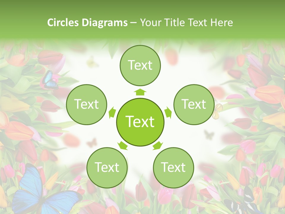 Rain Bouquet Gift PowerPoint Template