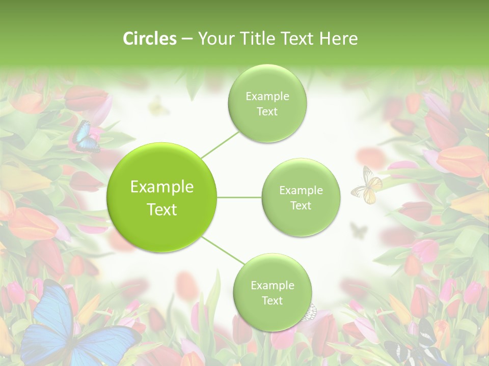 Rain Bouquet Gift PowerPoint Template