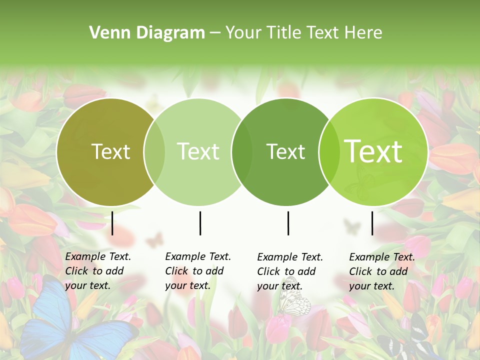 Rain Bouquet Gift PowerPoint Template