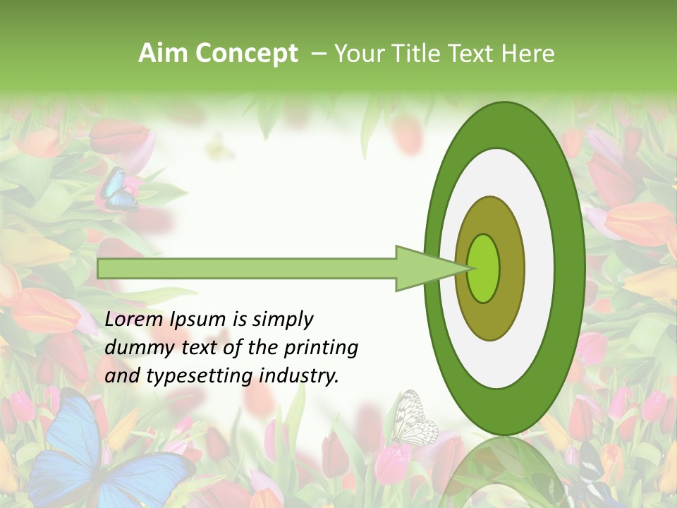 Rain Bouquet Gift PowerPoint Template