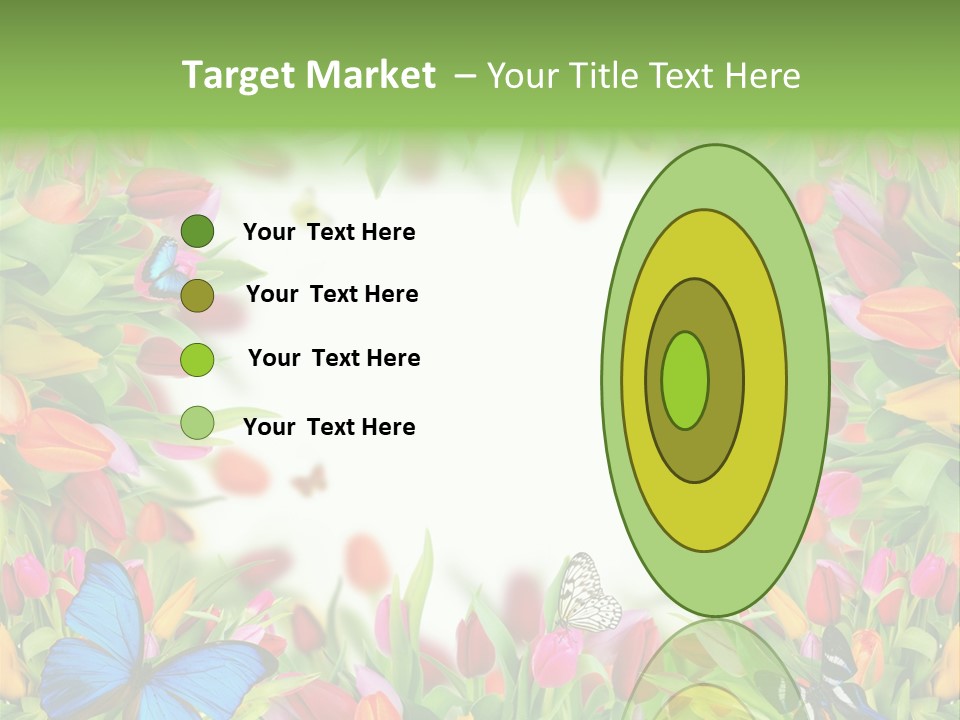 Rain Bouquet Gift PowerPoint Template