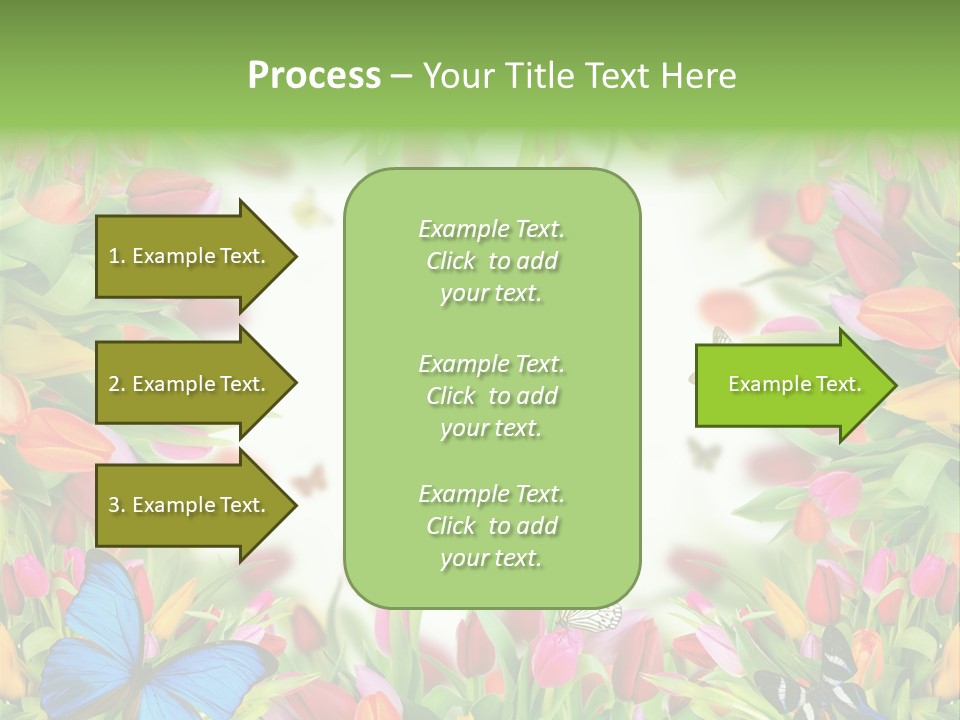 Rain Bouquet Gift PowerPoint Template