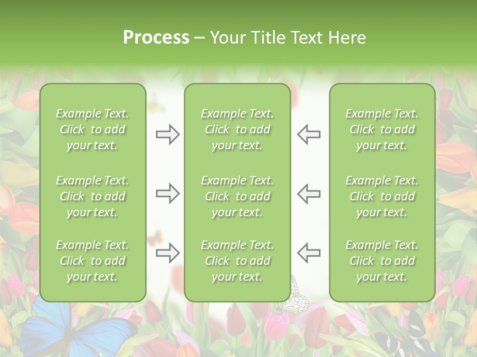Rain Bouquet Gift PowerPoint Template