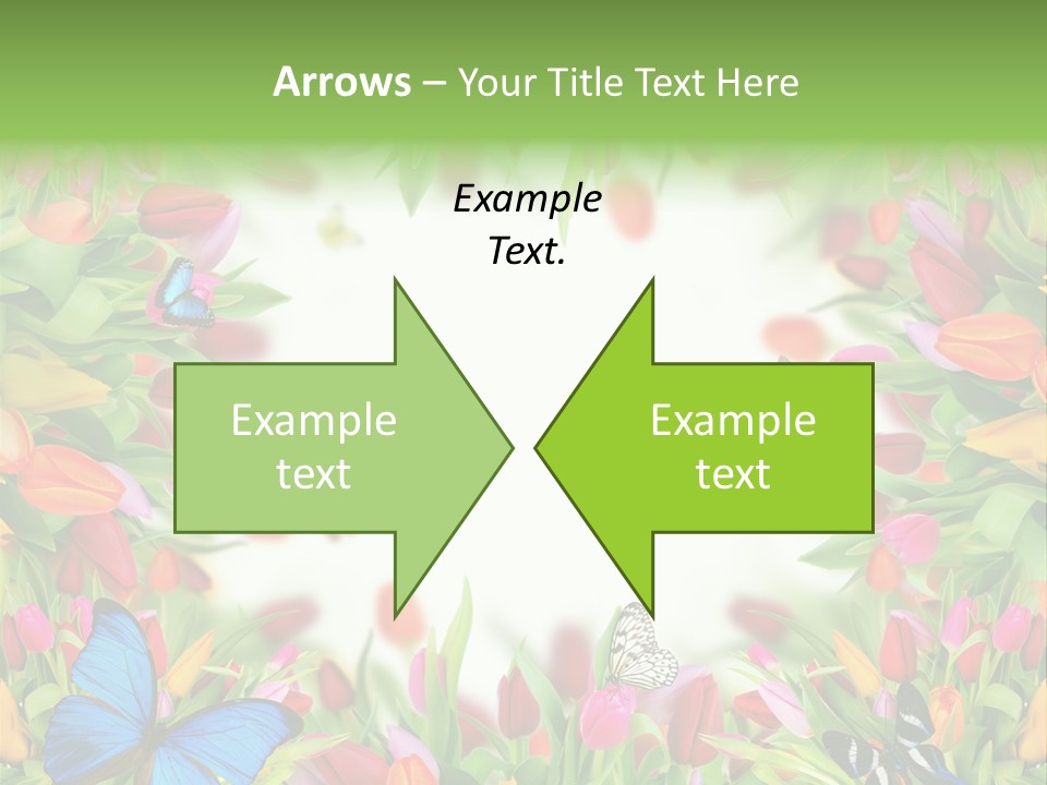 Rain Bouquet Gift PowerPoint Template