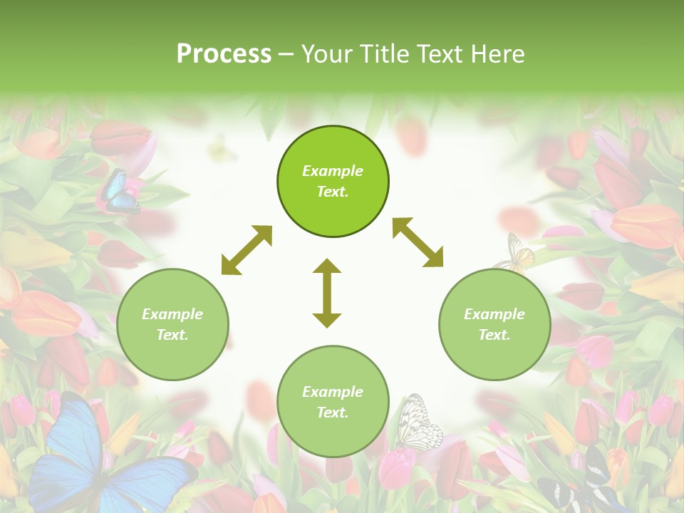 Rain Bouquet Gift PowerPoint Template