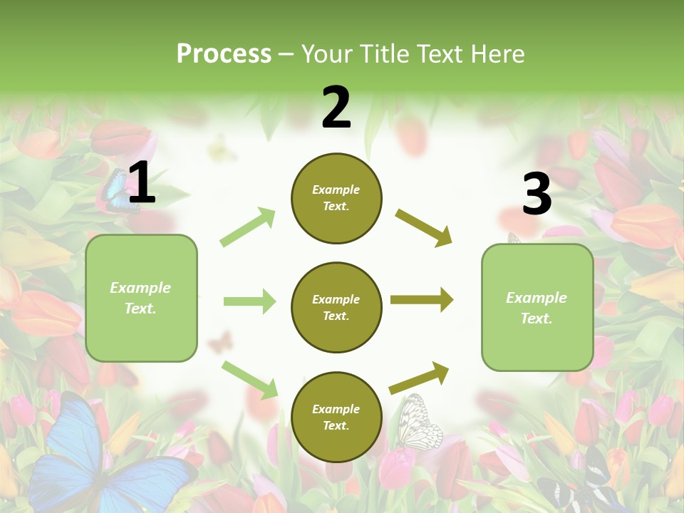 Rain Bouquet Gift PowerPoint Template