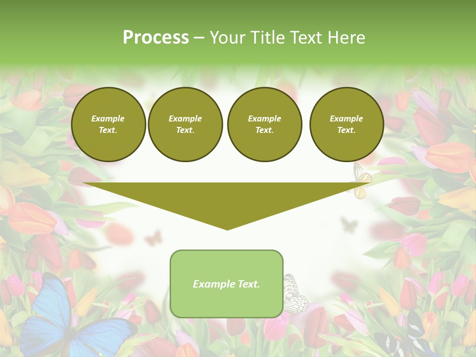 Rain Bouquet Gift PowerPoint Template