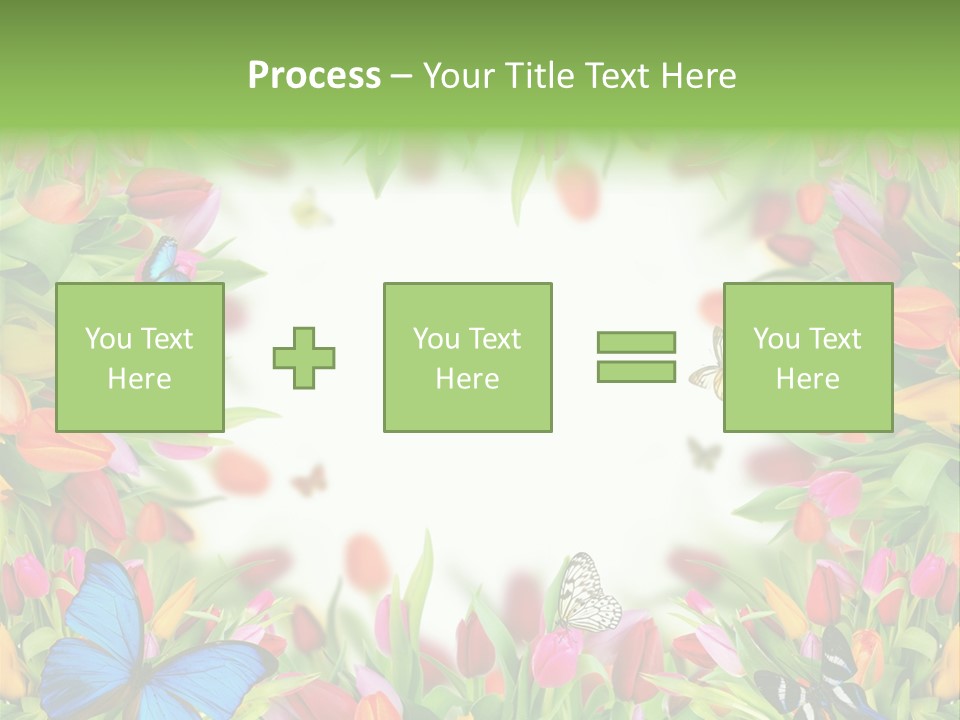 Rain Bouquet Gift PowerPoint Template