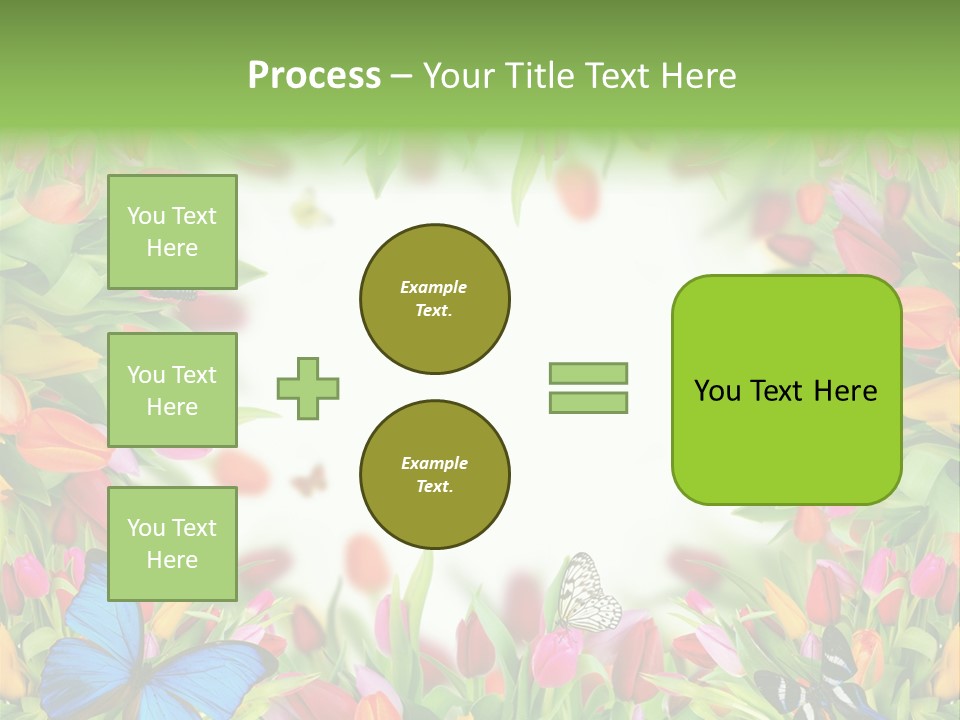 Rain Bouquet Gift PowerPoint Template
