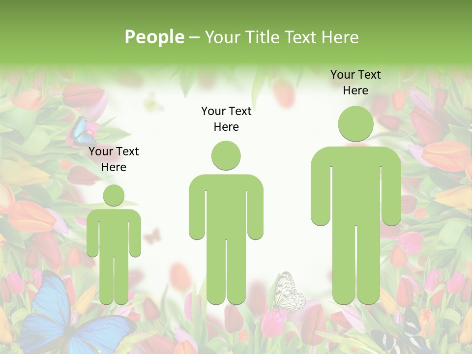 Rain Bouquet Gift PowerPoint Template