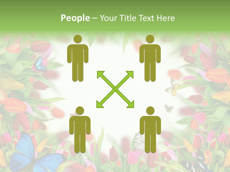 Rain Bouquet Gift PowerPoint Template