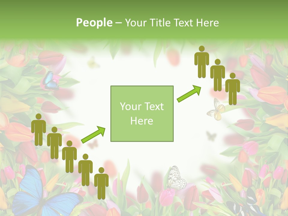 Rain Bouquet Gift PowerPoint Template