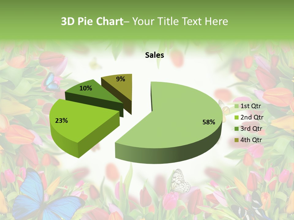 Rain Bouquet Gift PowerPoint Template