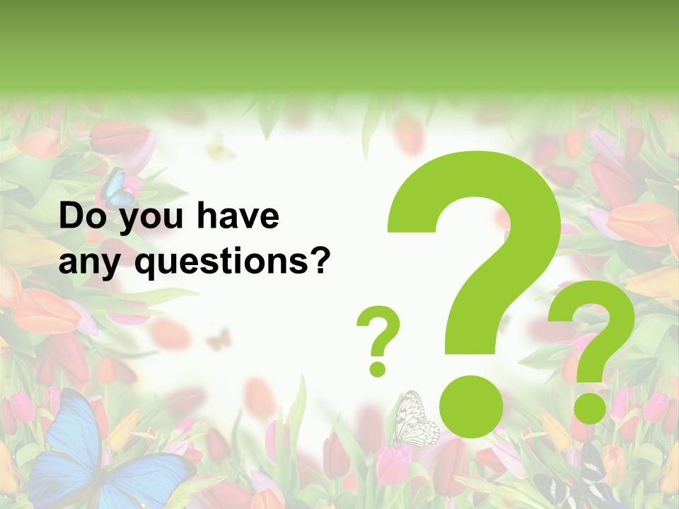 Rain Bouquet Gift PowerPoint Template