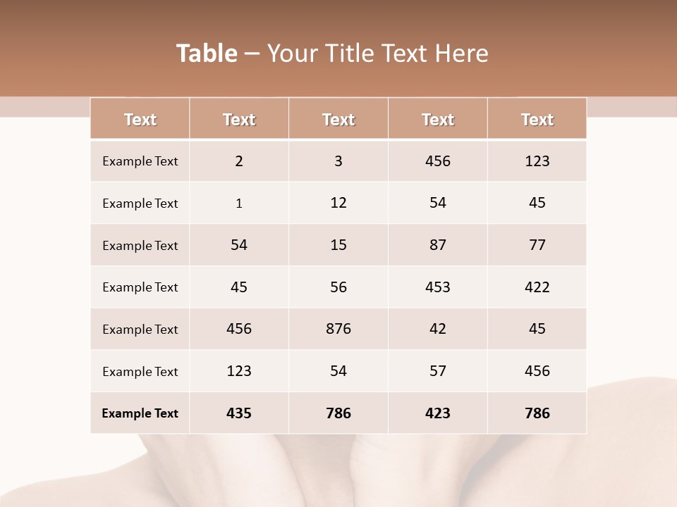 Face Background Care PowerPoint Template