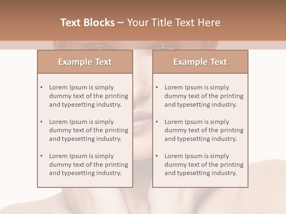 Face Background Care PowerPoint Template