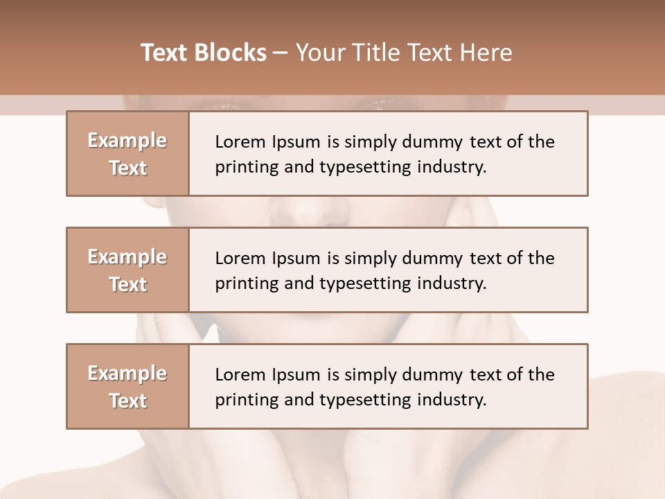 Face Background Care PowerPoint Template