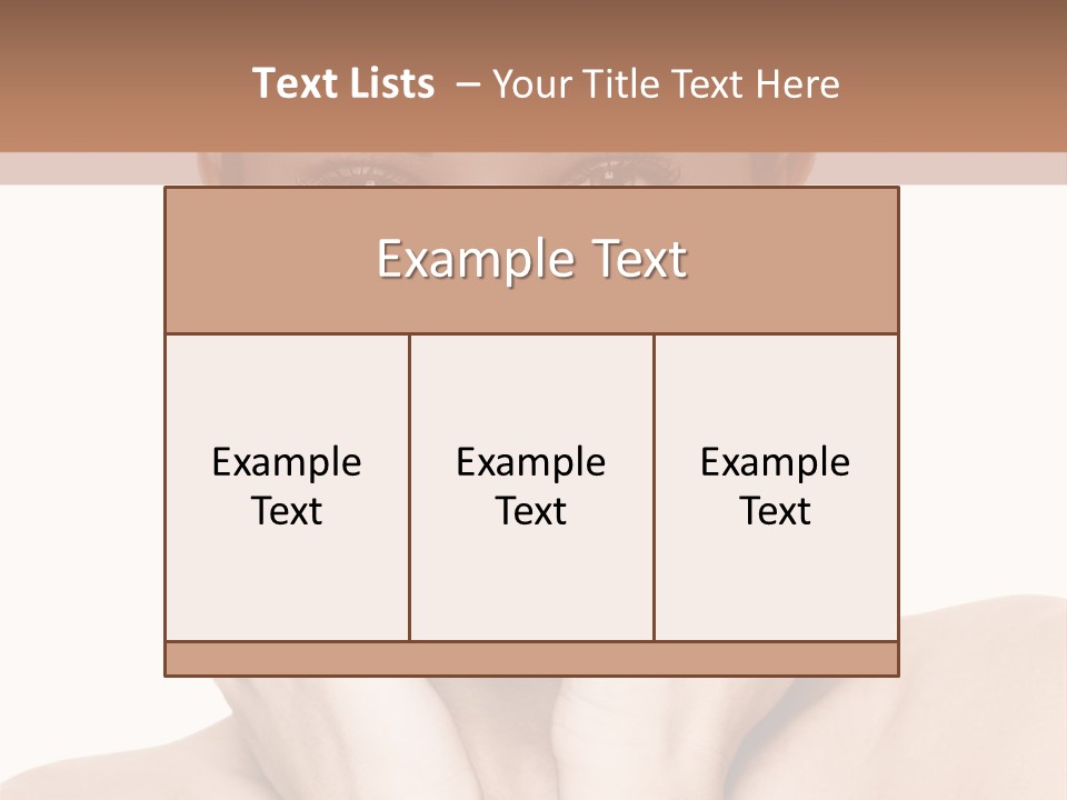 Face Background Care PowerPoint Template