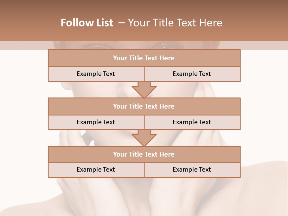 Face Background Care PowerPoint Template