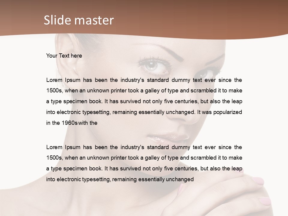 Girl Health Calm PowerPoint Template