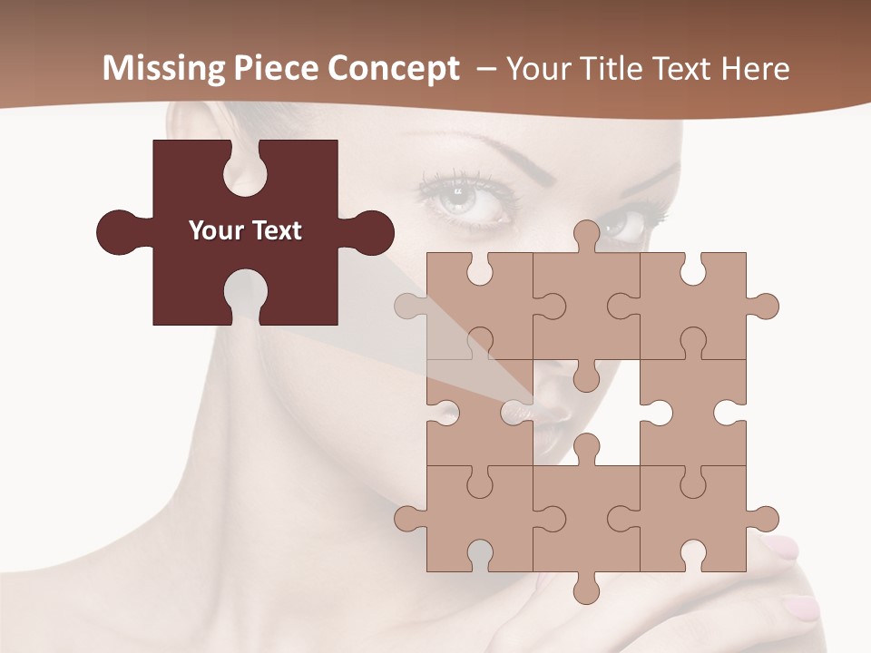 Girl Health Calm PowerPoint Template